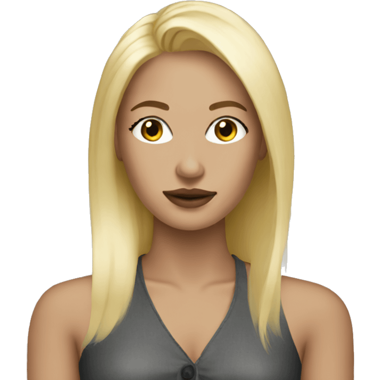 Fashion designer with blonde hair  emoji