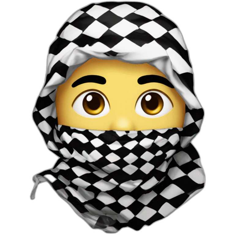 gaza brave rebelion keffiyeh emoji