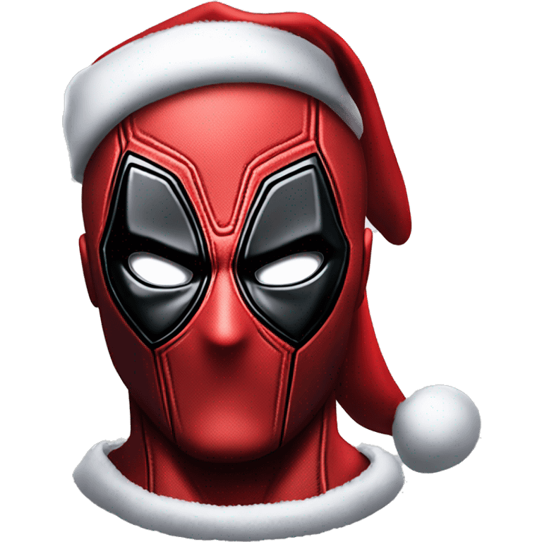 santa hat deadpool emoji