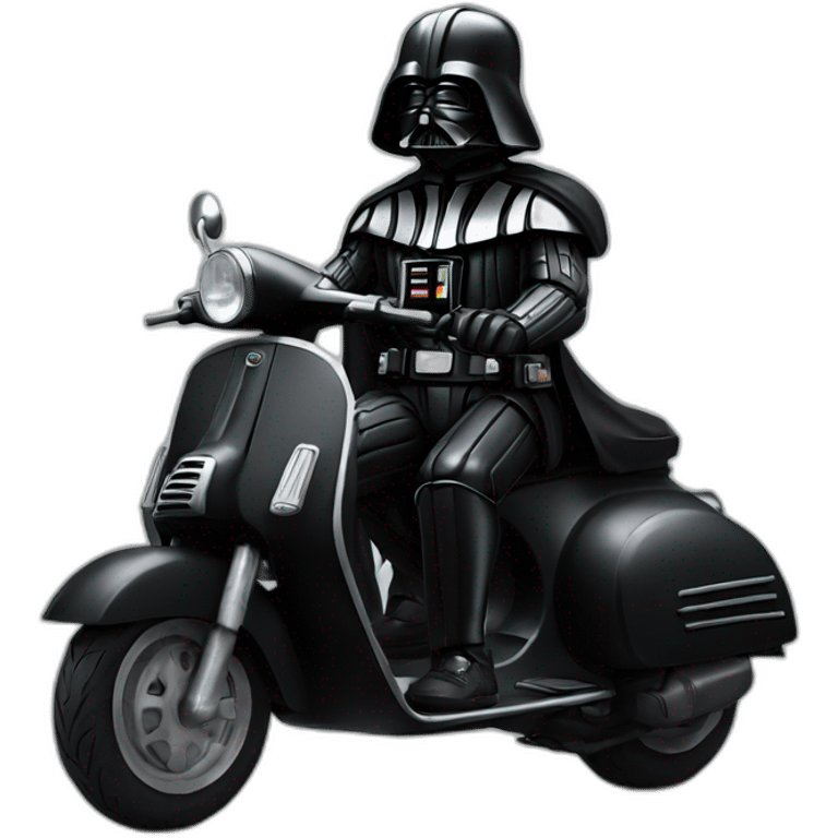 Dark vader en vespa emoji