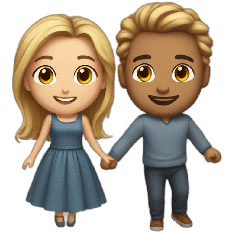 Cute couple emoji