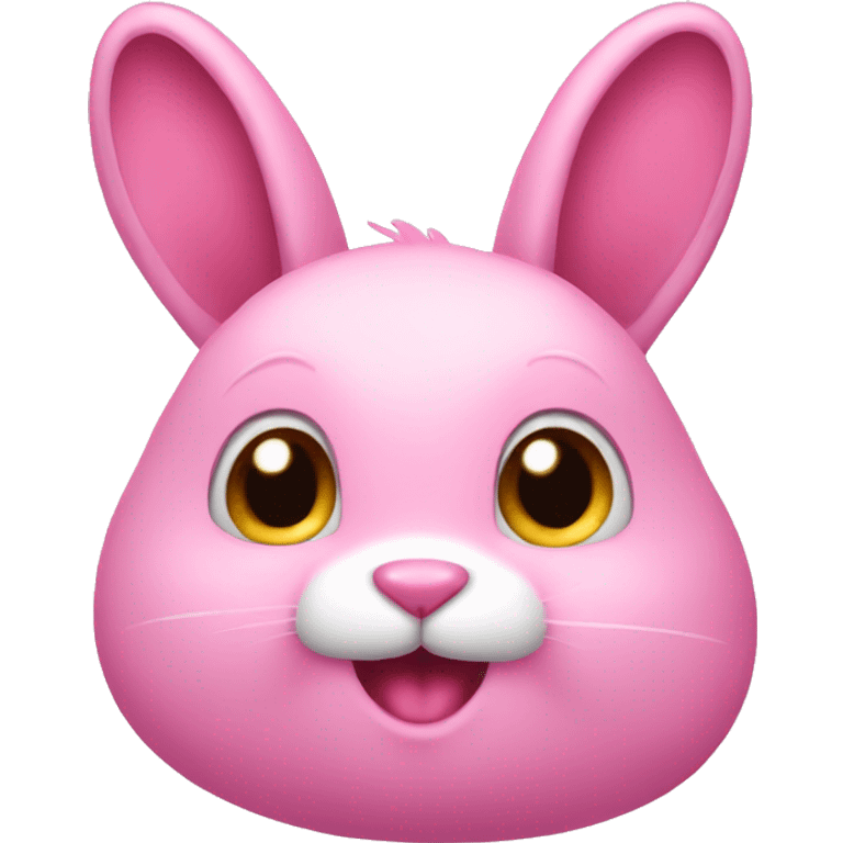 cute pink rabbit emoji