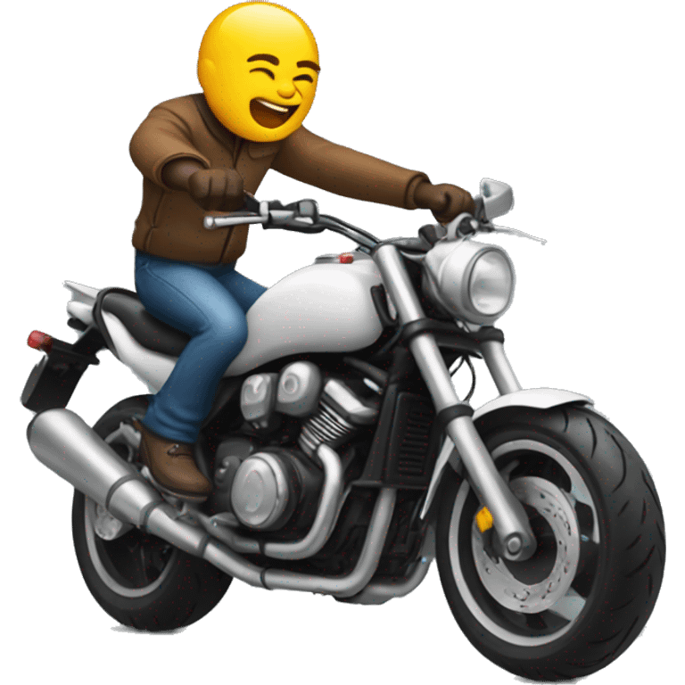 Motorcycle doing wheelie  emoji