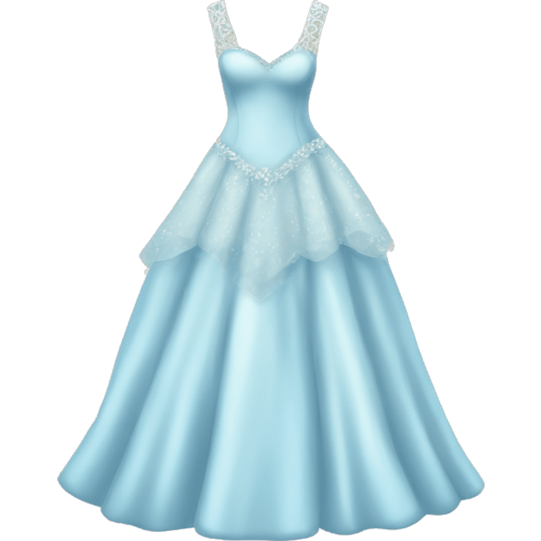 pastel blue wedding dress emoji