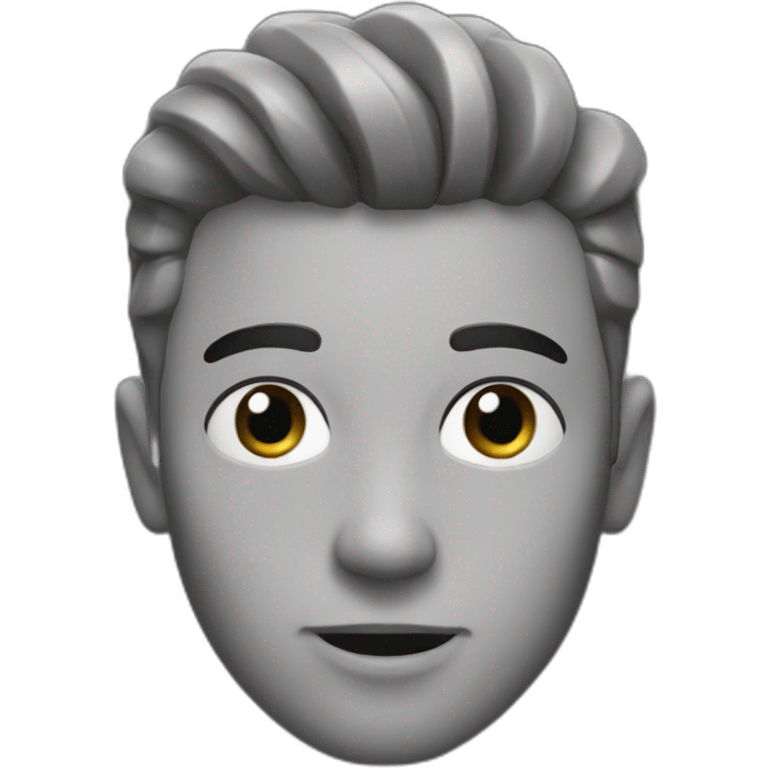 gigachad black and white emoji