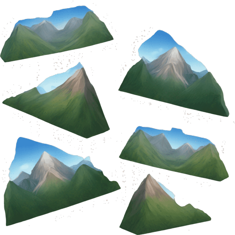 a beautiful mountain scenery emoji