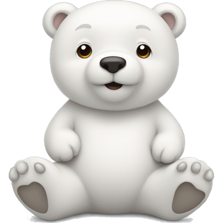 cute white bear emoji