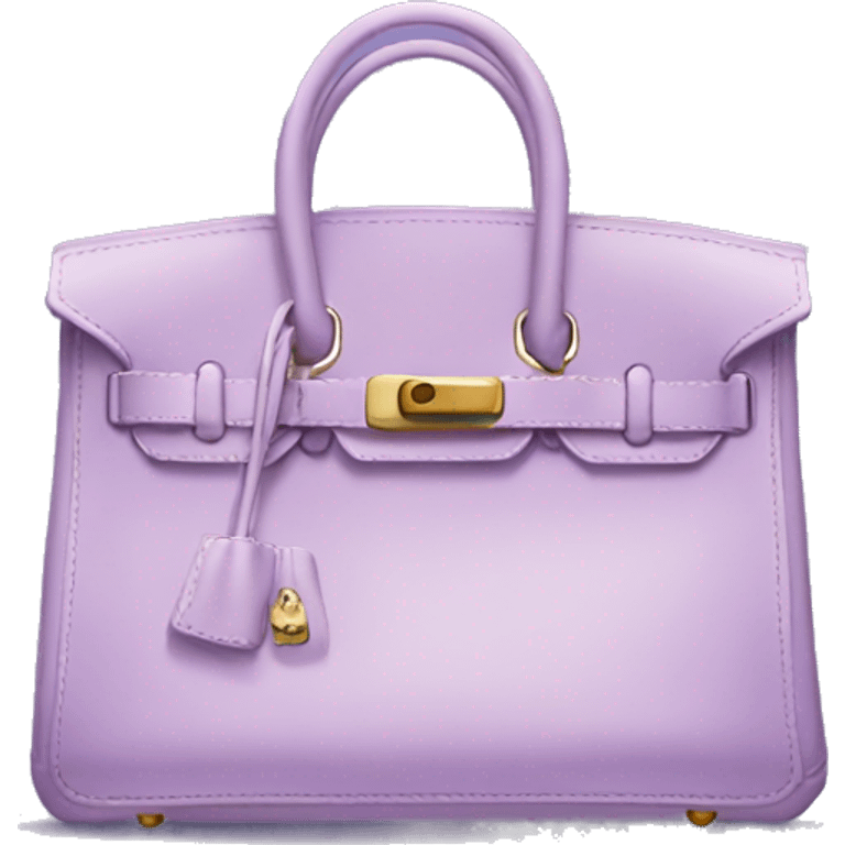 Light purple birkin bag  emoji