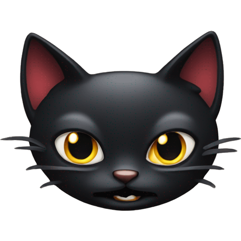 black cat vampire emoji