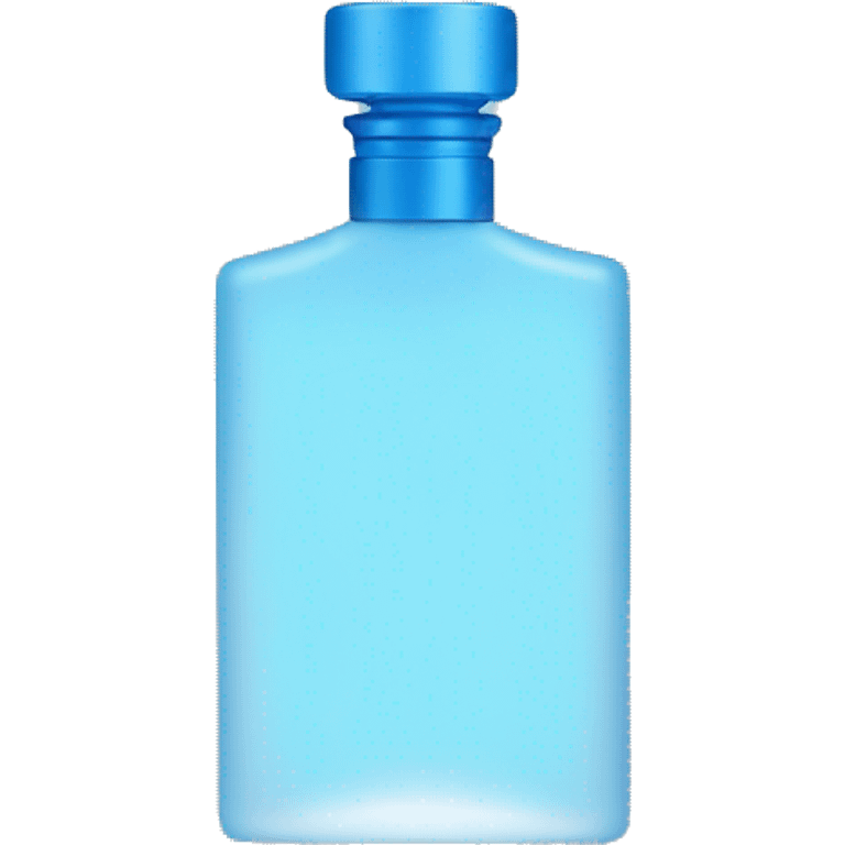 A blue men’s perfume in the shape of a male body siluette emoji