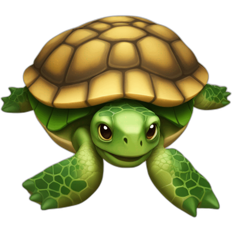 Nageur sur tortue emoji