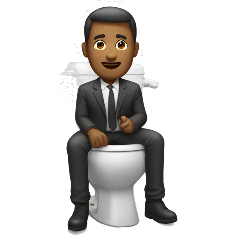 Man in a toilet emoji