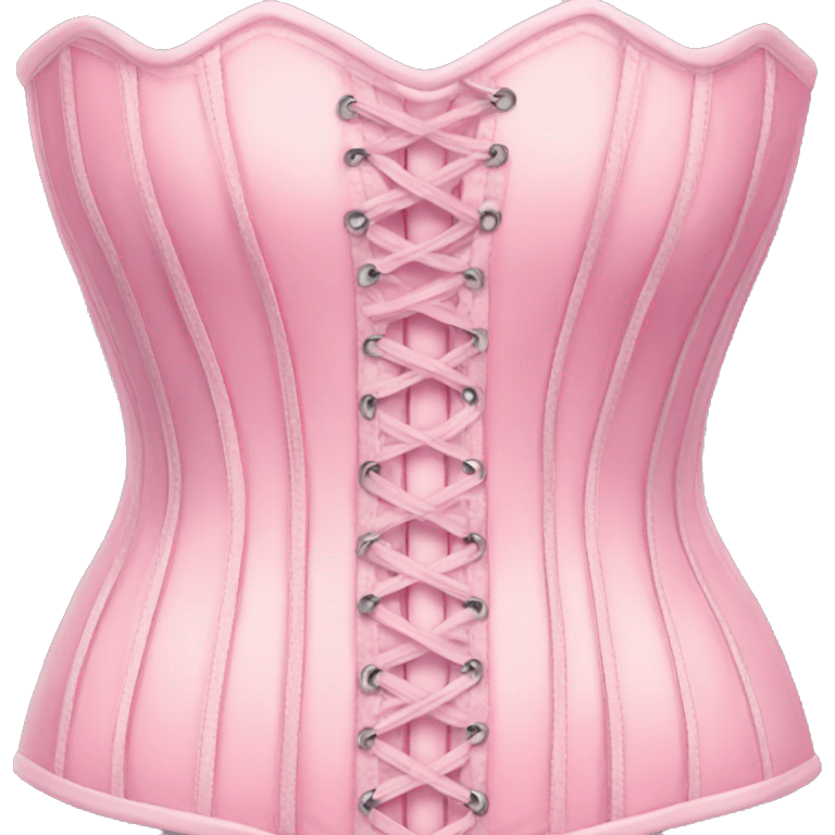 Pastel pink corset  emoji