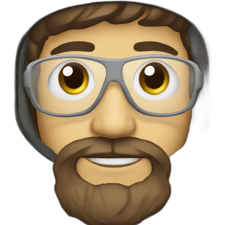 astronaut beard white-man glasses emoji