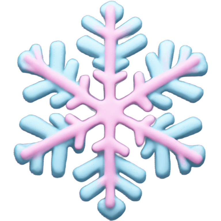 pastel pink snowflake  emoji