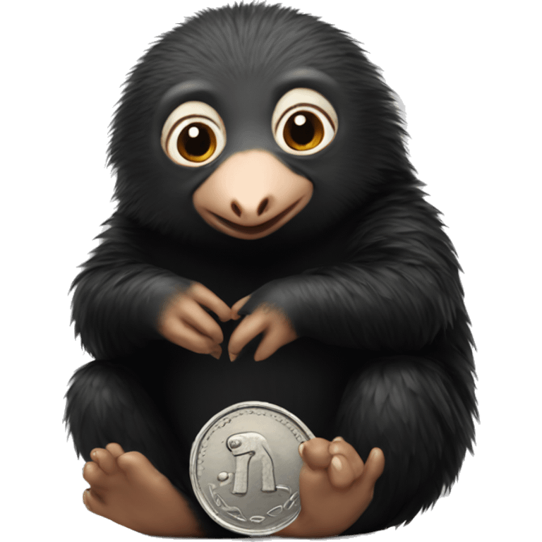 niffler with a coin emoji