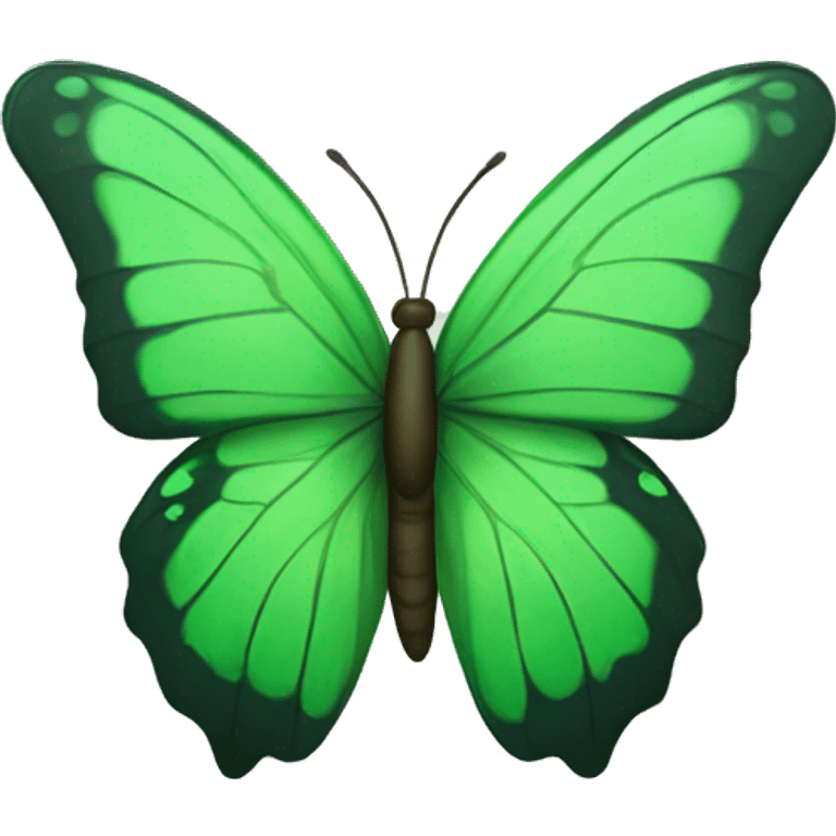 Green butterfly emoji