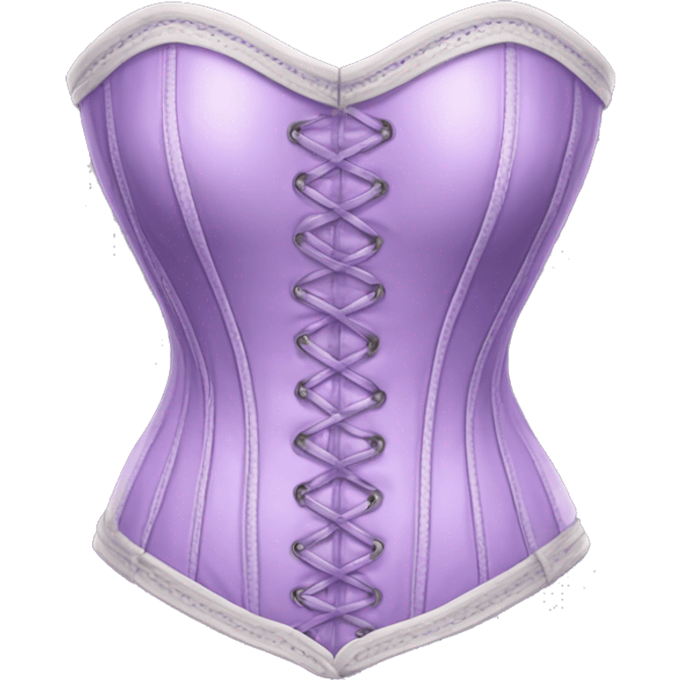 Realistic lilac corset emoji