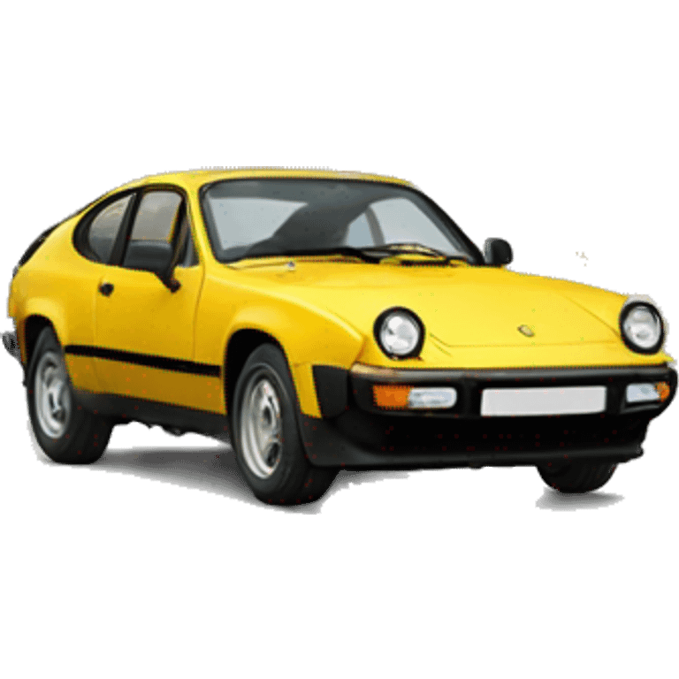 happy emoticon with porsche 924 inspired emoji