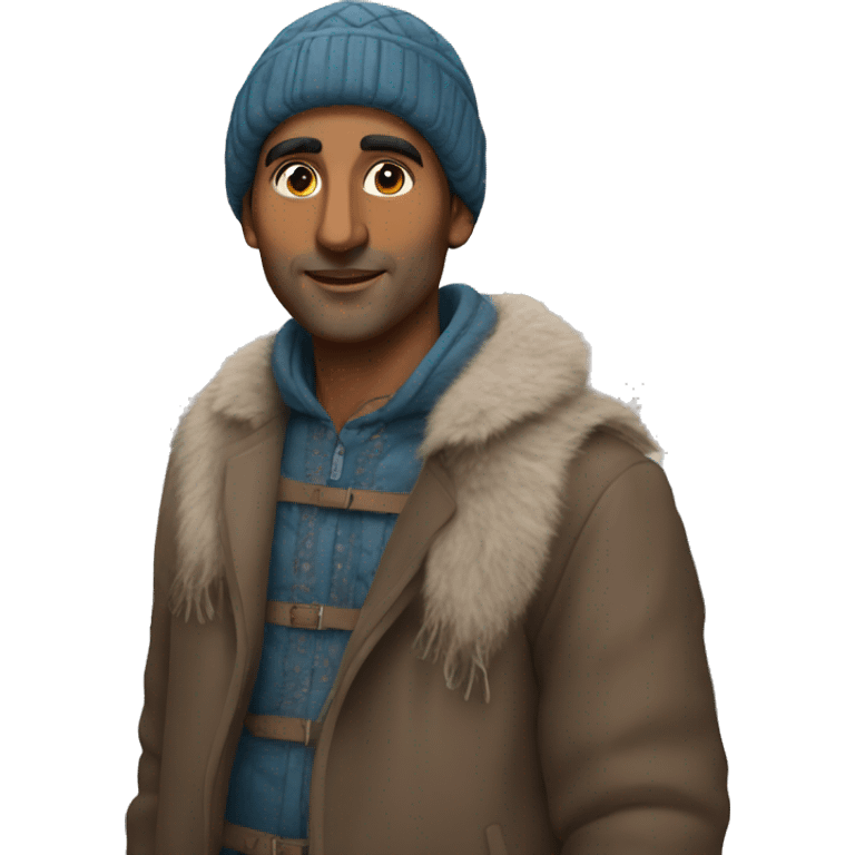 Indian in winter London  emoji