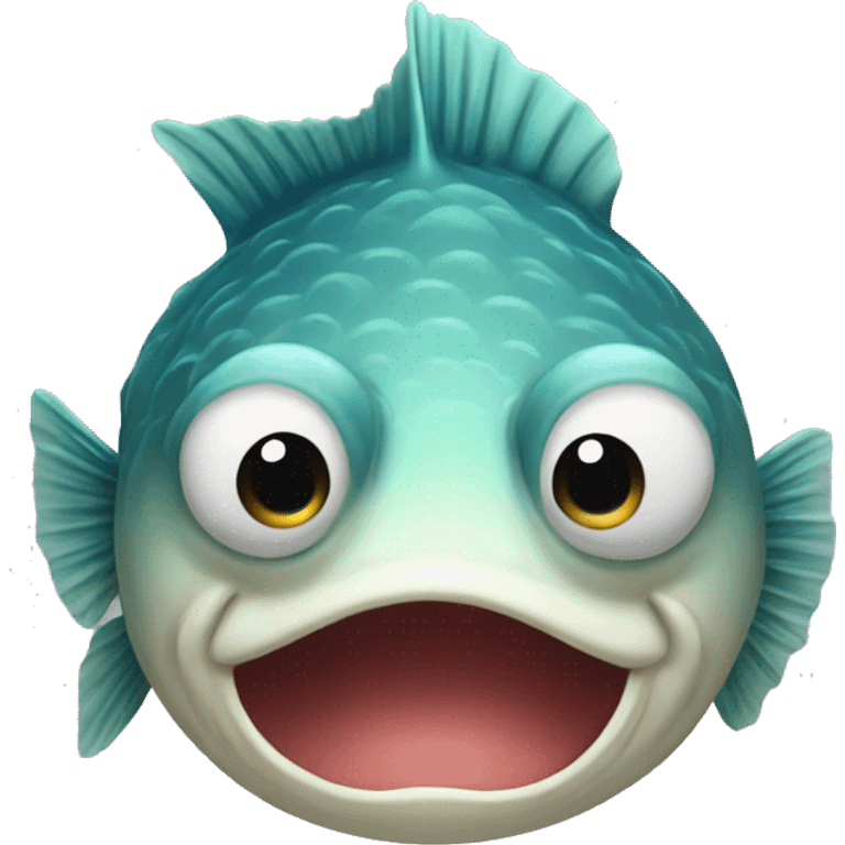 puffper fish face man  emoji