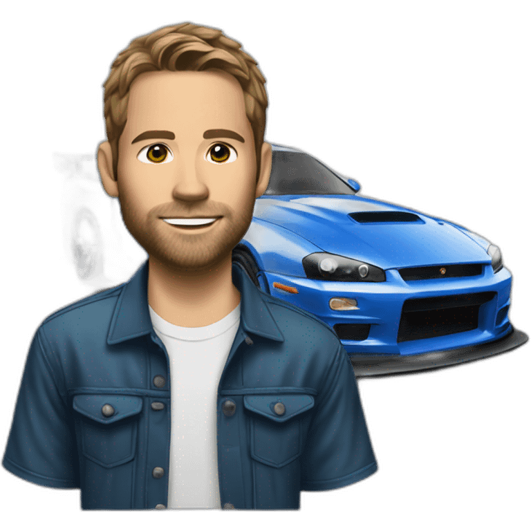 Paul Walker with gtr emoji