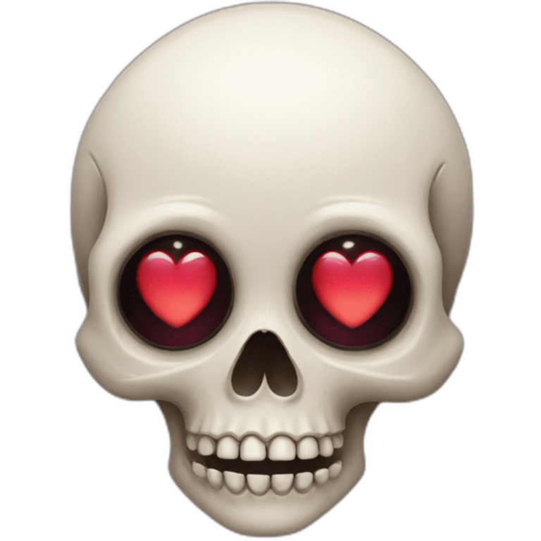 Skull with heart-eyes emoji