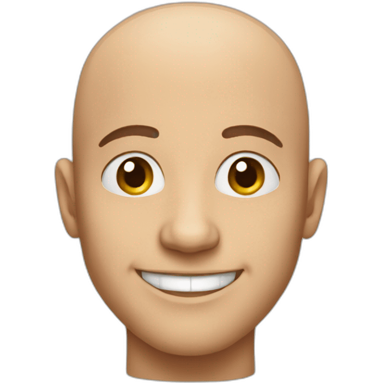 bald smiling man emoji