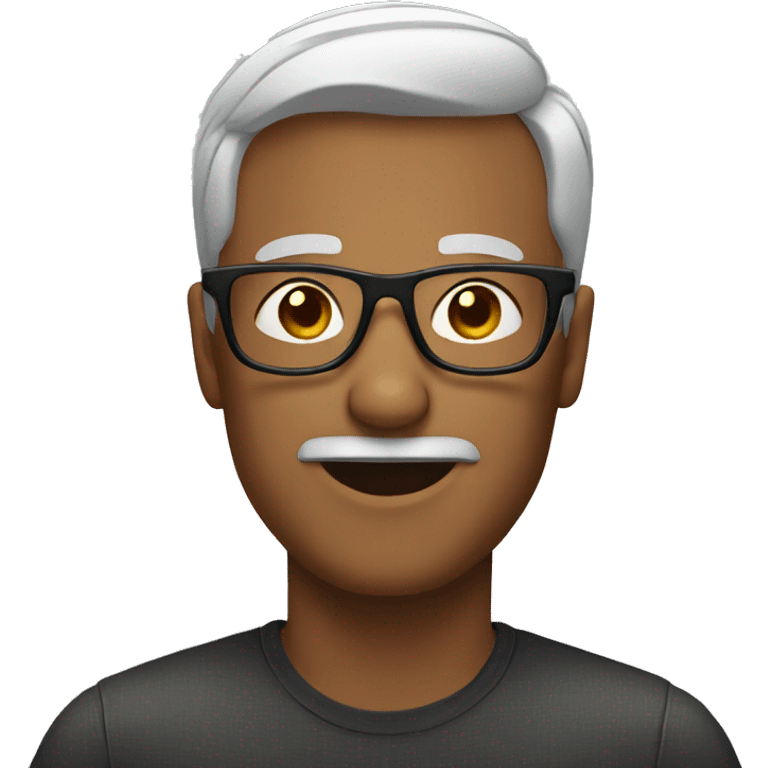 Man wearing glasses emoji