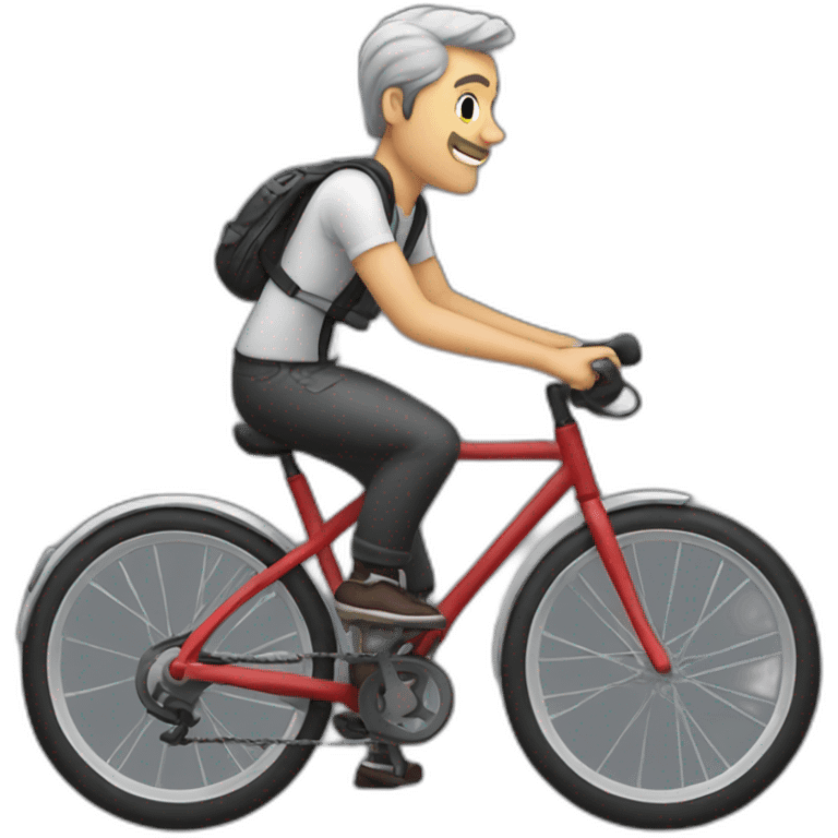 Man in bike 🚲 emoji