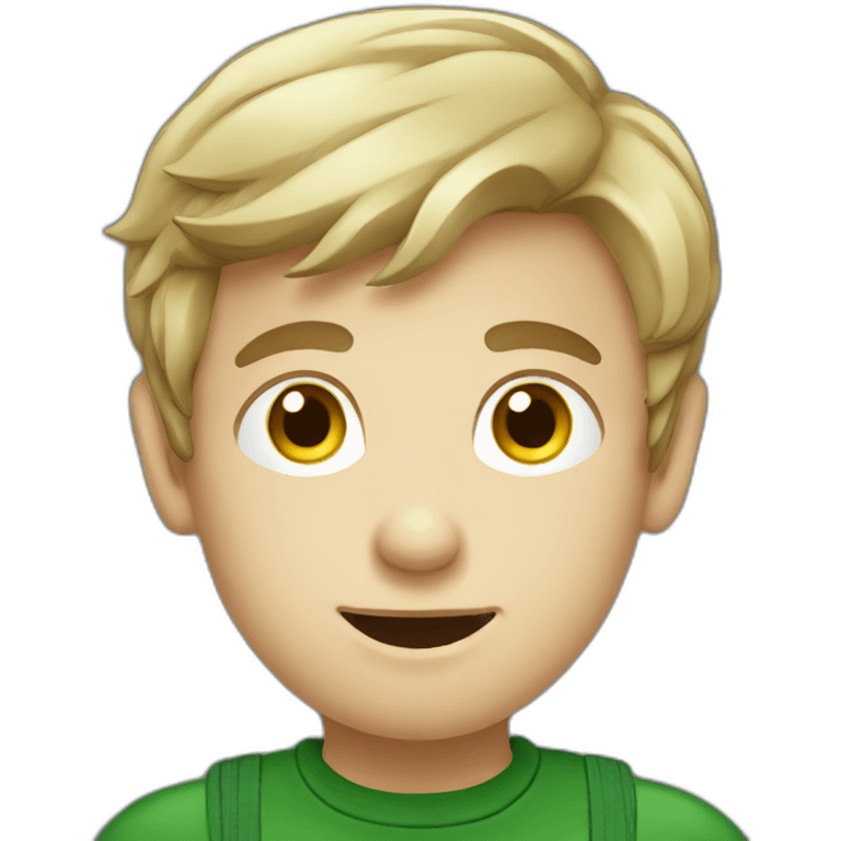 irish boy at computer emoji