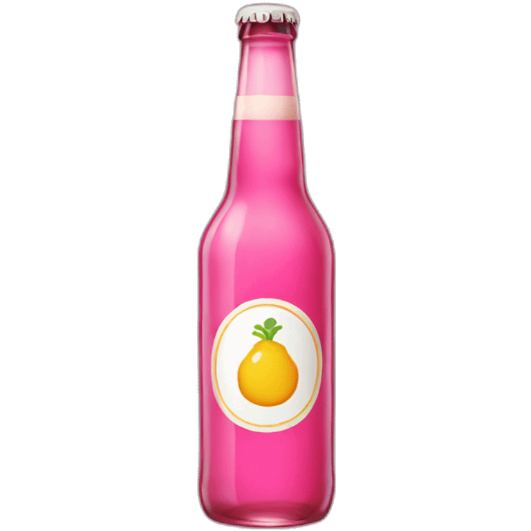 Pink Bottle beer emoji