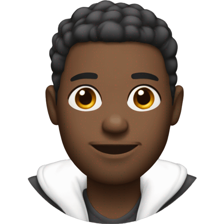 Black man with low taper fade  emoji