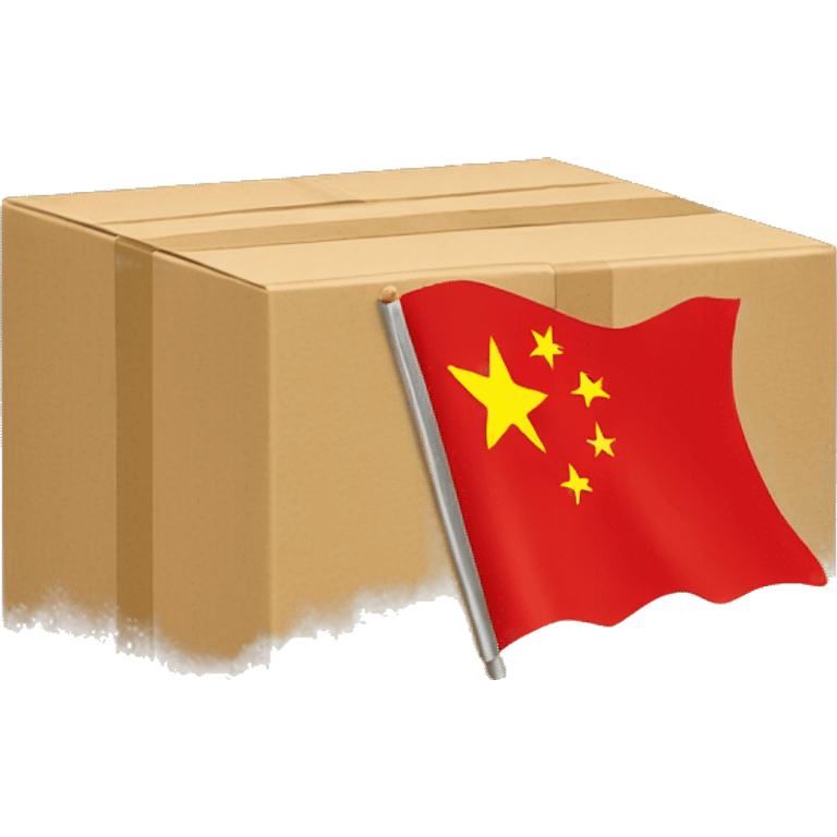 A box with a Chinese flag  emoji