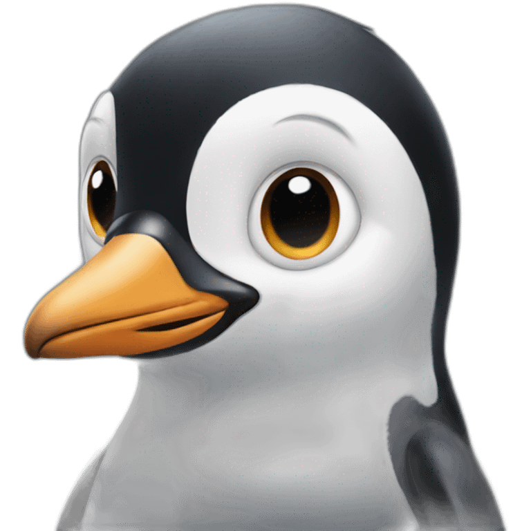 quadruped penguin with horns emoji