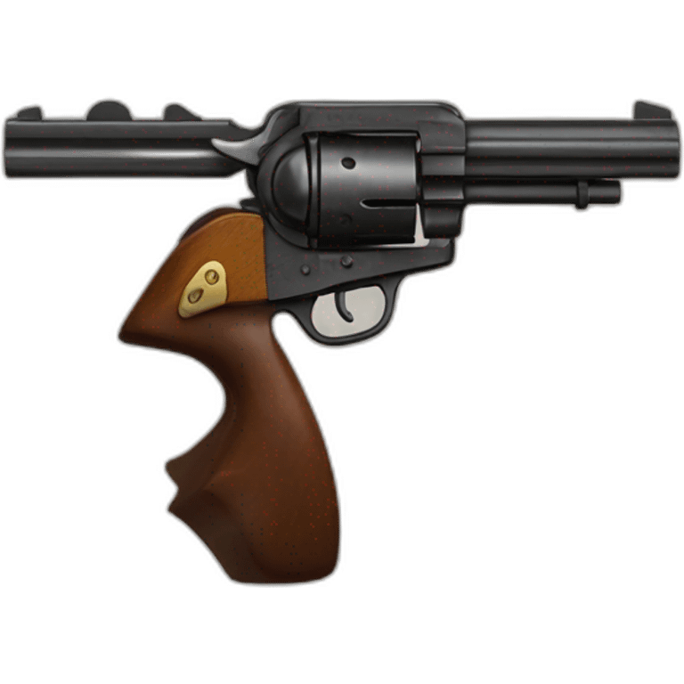 Arthur morgan énervé avec un revolver remington 1851 emoji