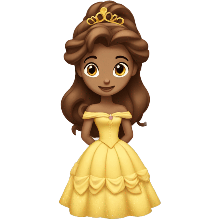 Princess belle disney emoji