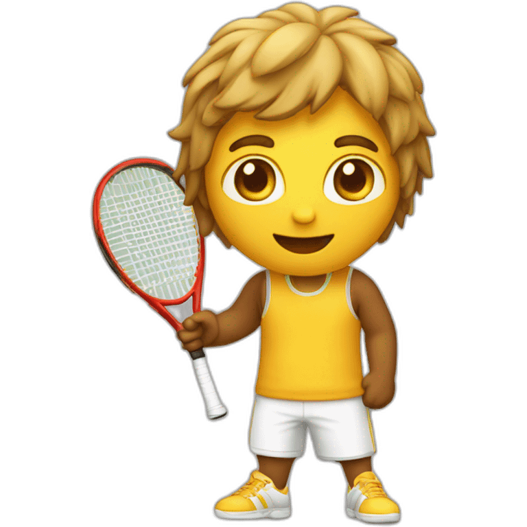 Chat jouant avec une balle de tenis emoji