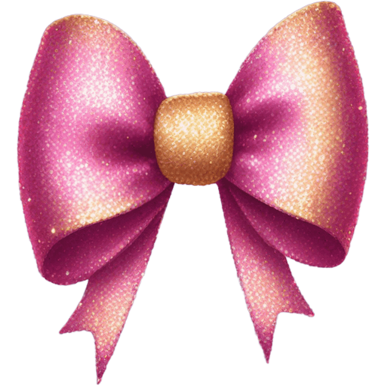 Glittery bow emoji