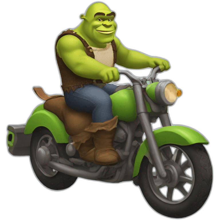 shrek rides christopher luxon emoji