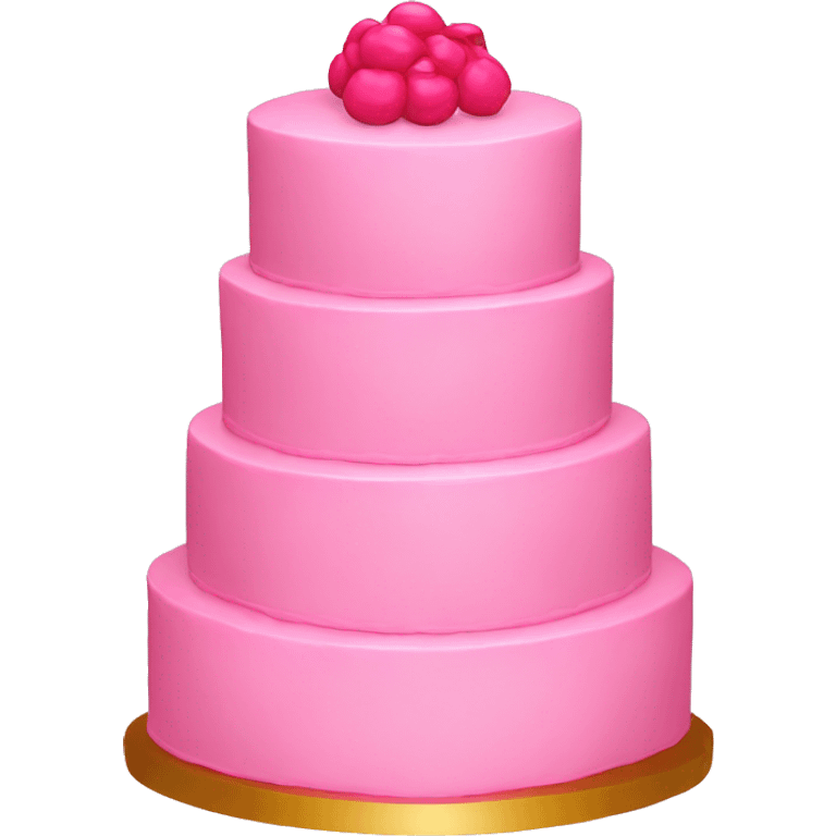 5 tier pink cake  emoji