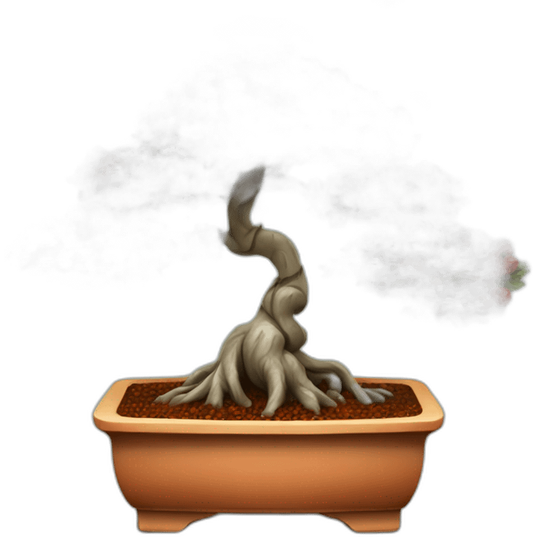 Bonsai tree with lots of chilli’s on it emoji