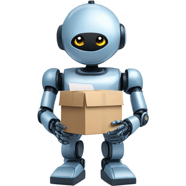 A robot maintaining a constellation of packages emoji