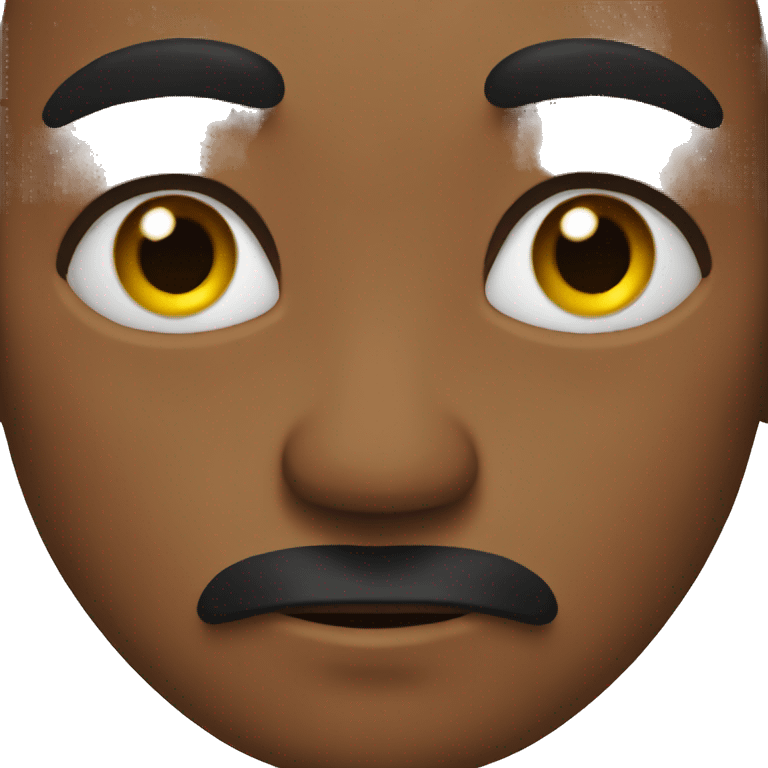 black stare emoji