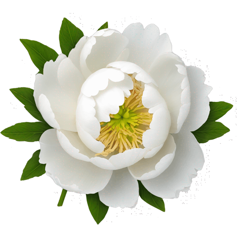 white peony emoji