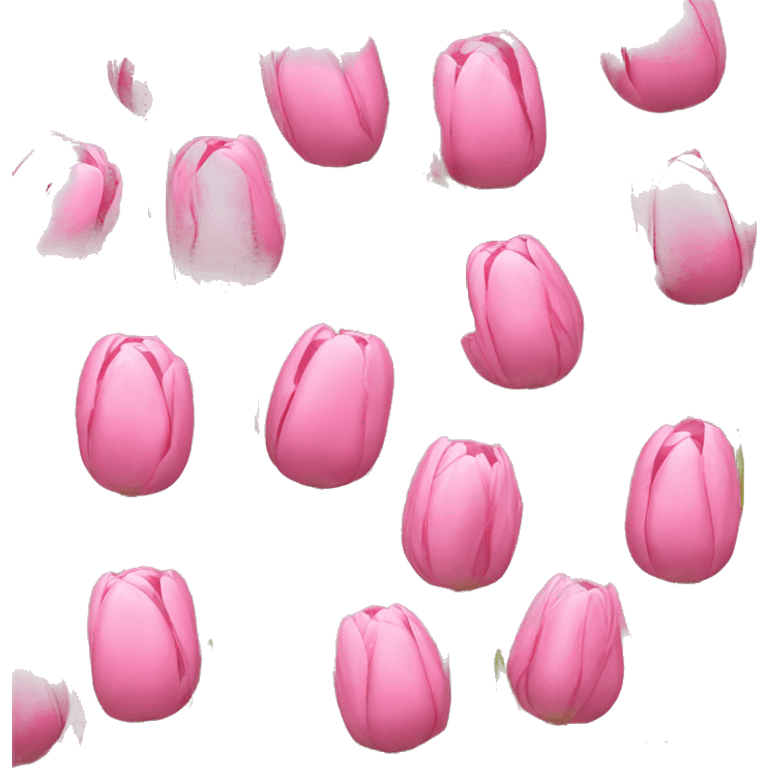 Bouquet of pink tulips emoji