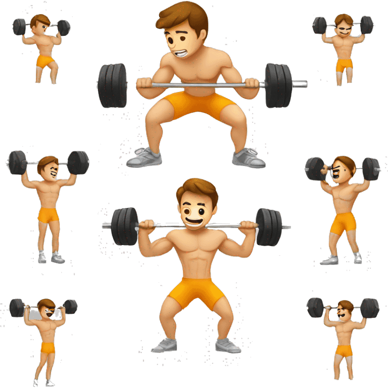 Calisthenics and weight lifting emoji