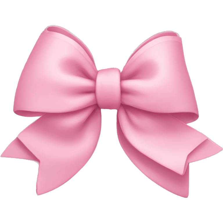 light pink bow on light pink bow emoji