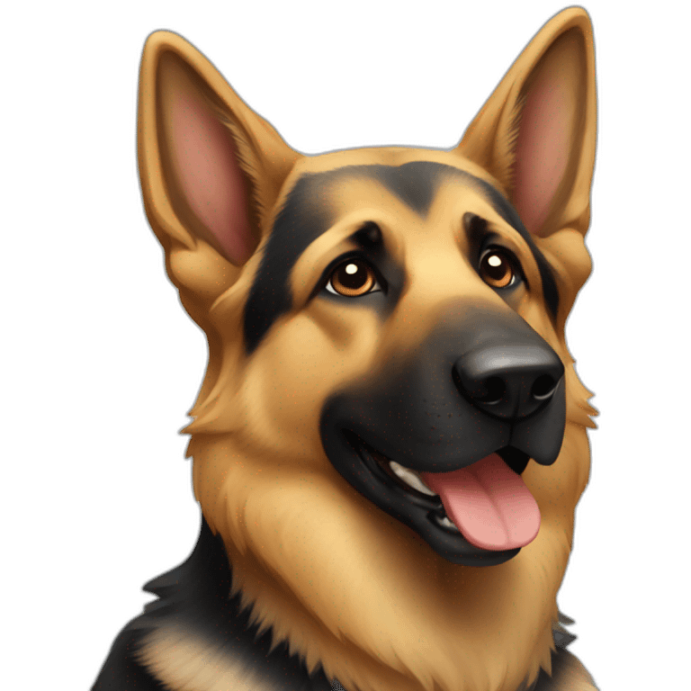 A German shepherd emoji