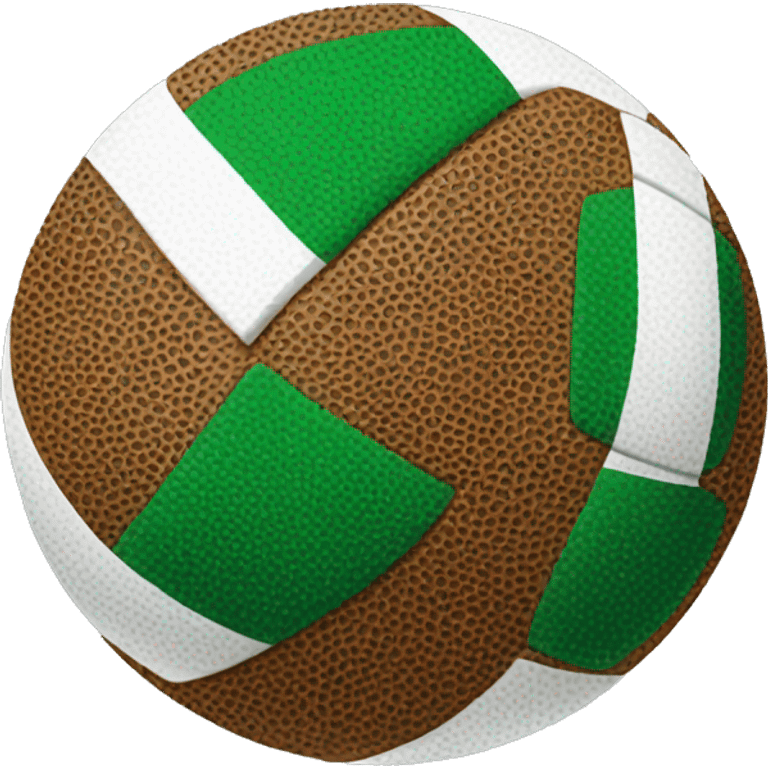 GREEN AND WHITE FOOTBALL BALL emoji